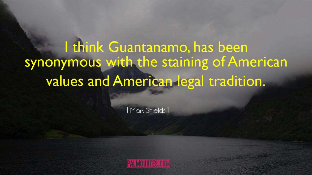Mark Shields Quotes: I think Guantanamo, has been