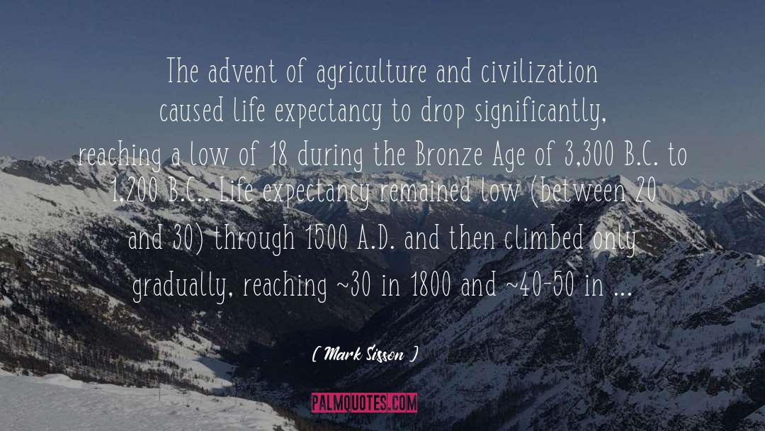 Mark Sisson Quotes: The advent of agriculture and