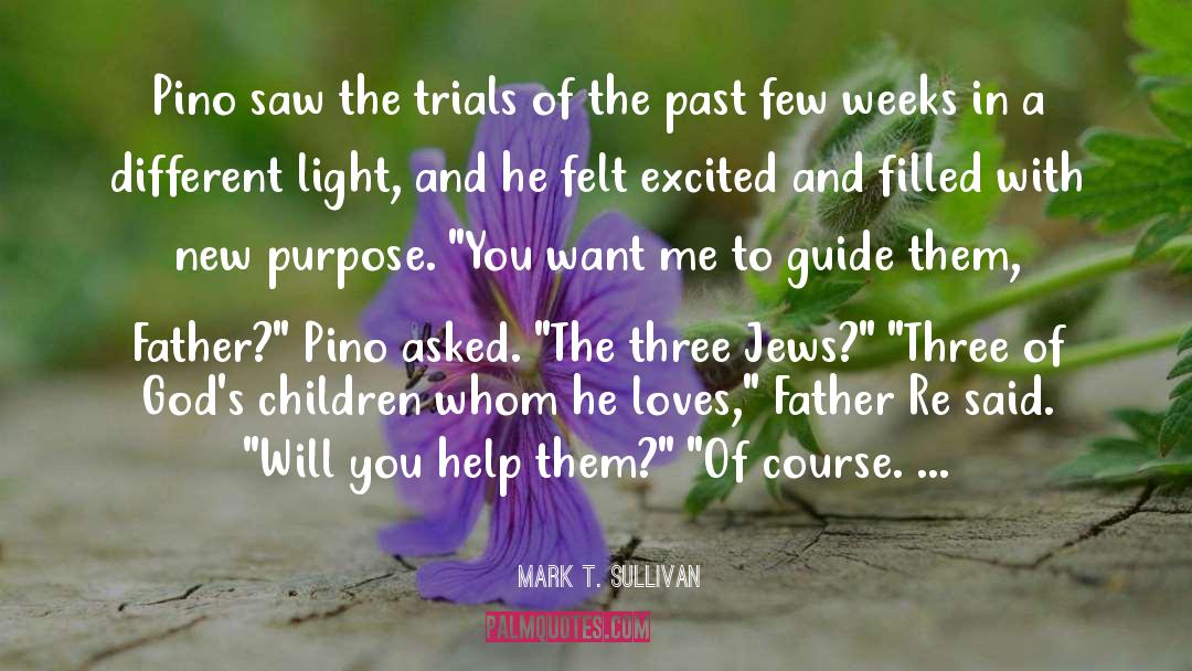 Mark T. Sullivan Quotes: Pino saw the trials of