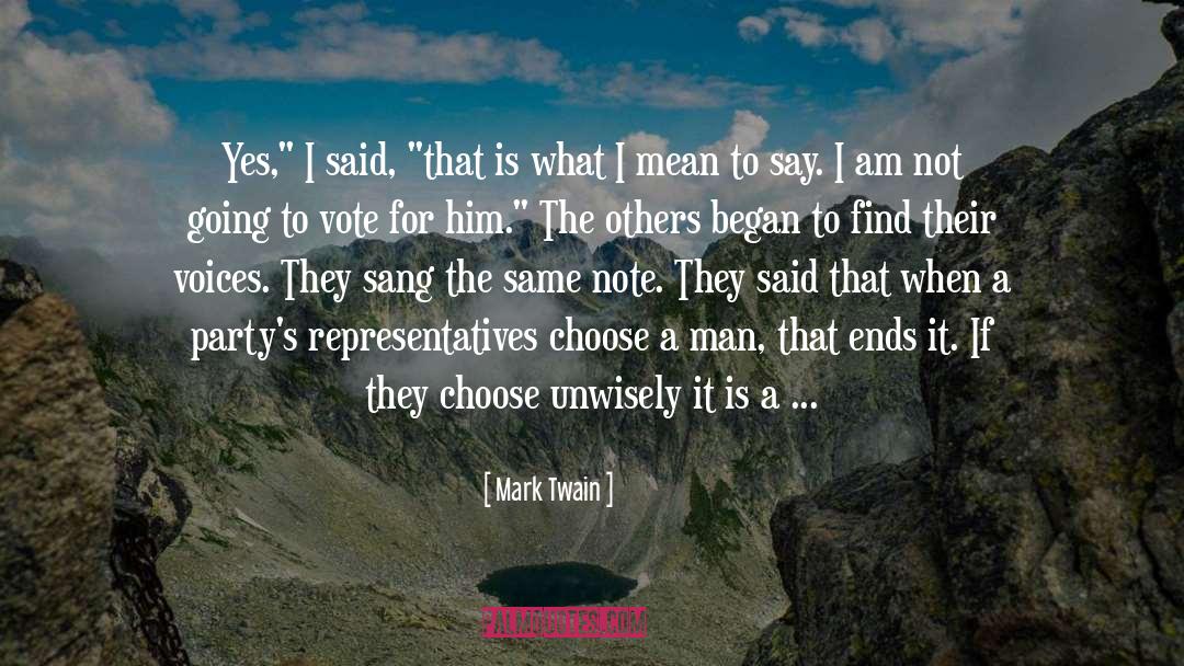Mark Twain Quotes: Yes,