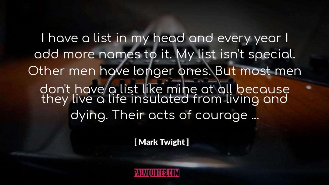 Mark Twight Quotes: I have a list in