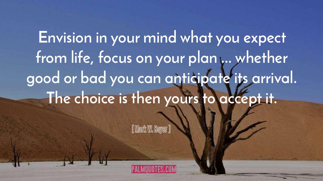 Mark W. Boyer Quotes: Envision in your mind what