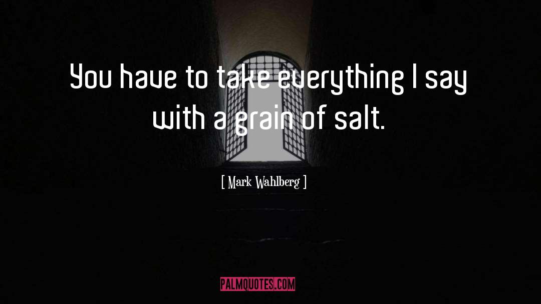 Mark Wahlberg Quotes: You have to take everything