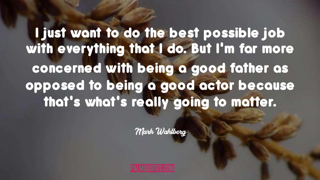 Mark Wahlberg Quotes: I just want to do