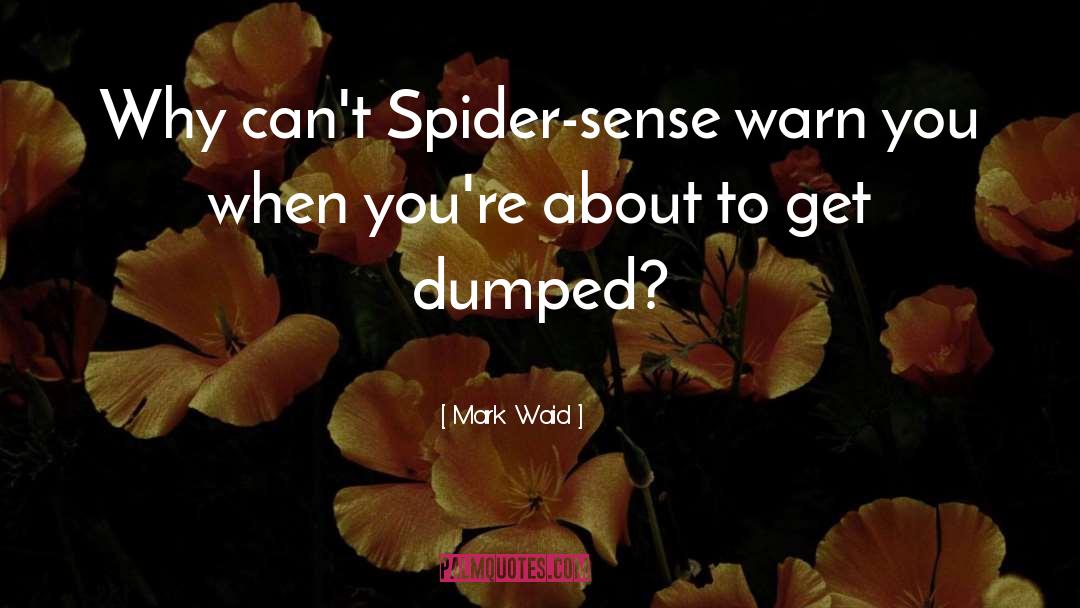 Mark Waid Quotes: Why can't Spider-sense warn you
