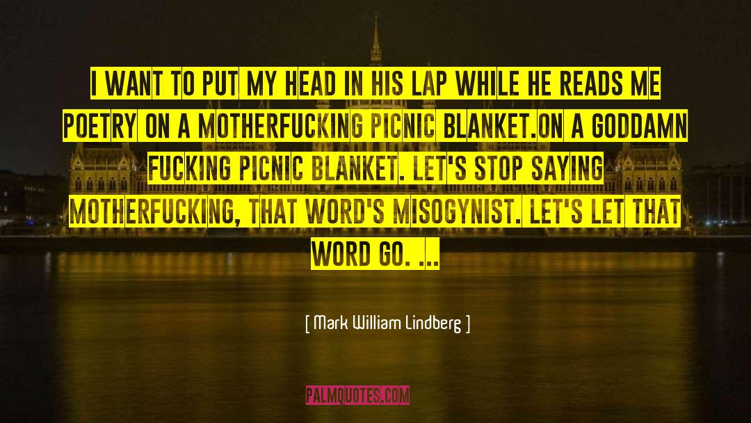 Mark William Lindberg Quotes: I want to put my