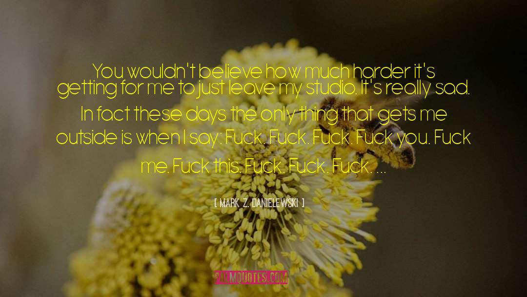 Mark Z. Danielewski Quotes: You wouldn't believe how much