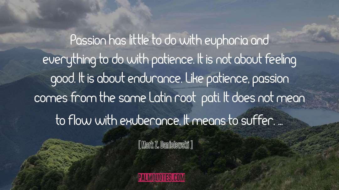 Mark Z. Danielewski Quotes: Passion has little to do