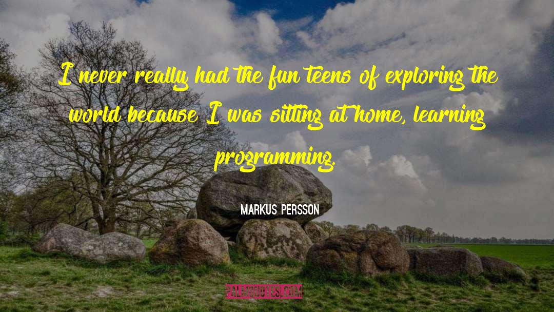 Markus Persson Quotes: I never really had the