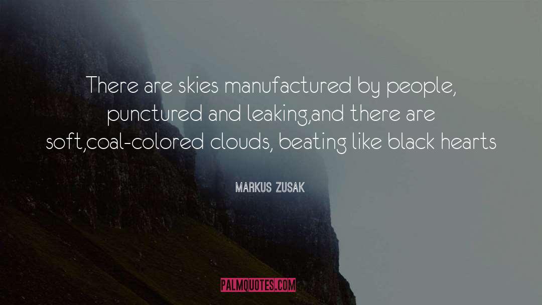 Markus Zusak Quotes: There are skies manufactured by