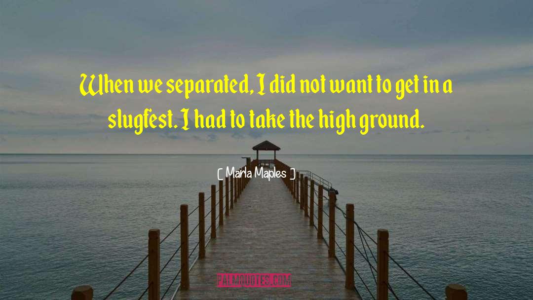 Marla Maples Quotes: When we separated, I did