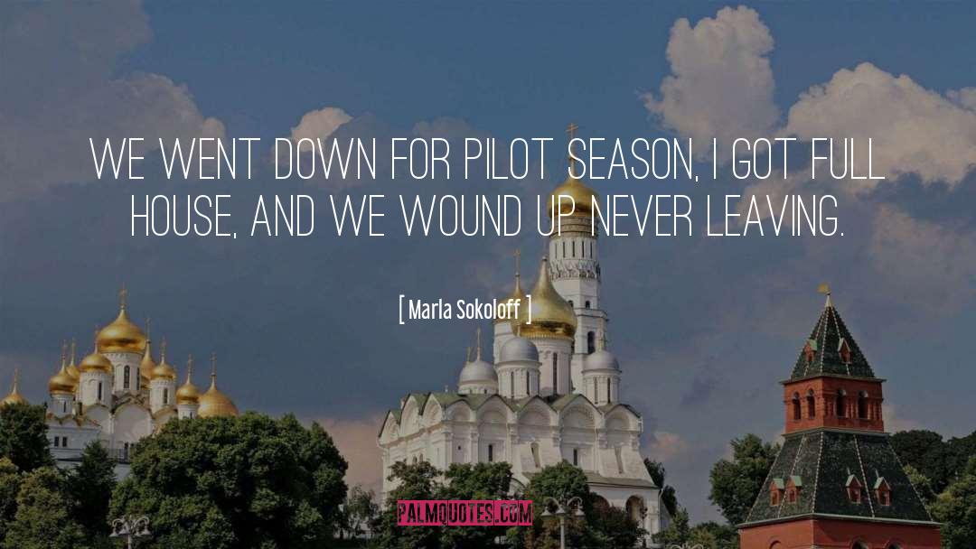 Marla Sokoloff Quotes: We went down for pilot