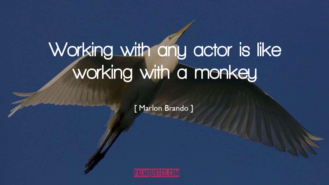 Marlon Brando Quotes: Working with any actor is