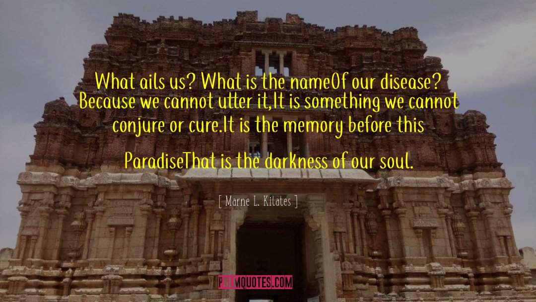 Marne L. Kilates Quotes: What ails us? What is
