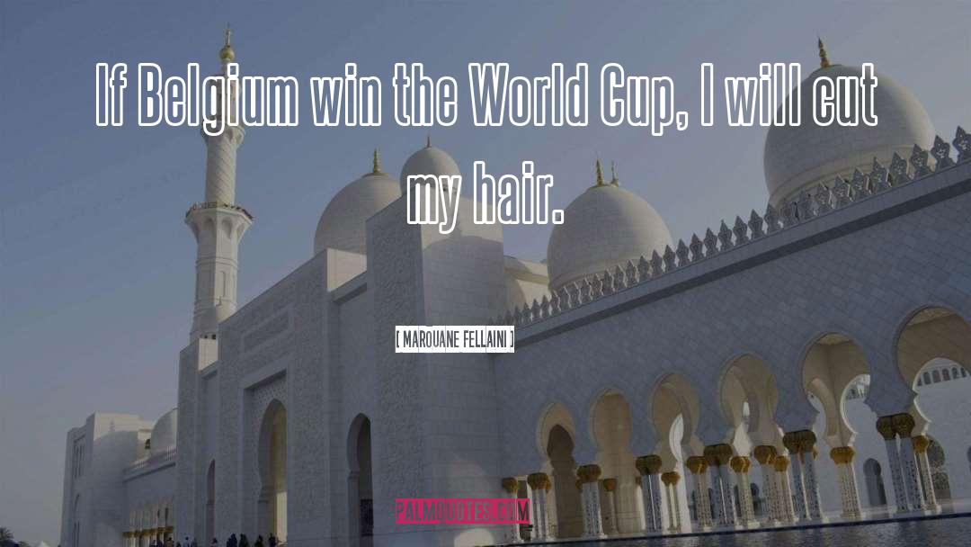 Marouane Fellaini Quotes: If Belgium win the World