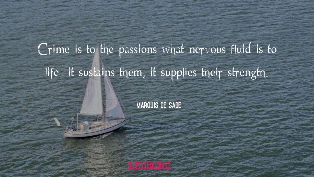 Marquis De Sade Quotes: Crime is to the passions