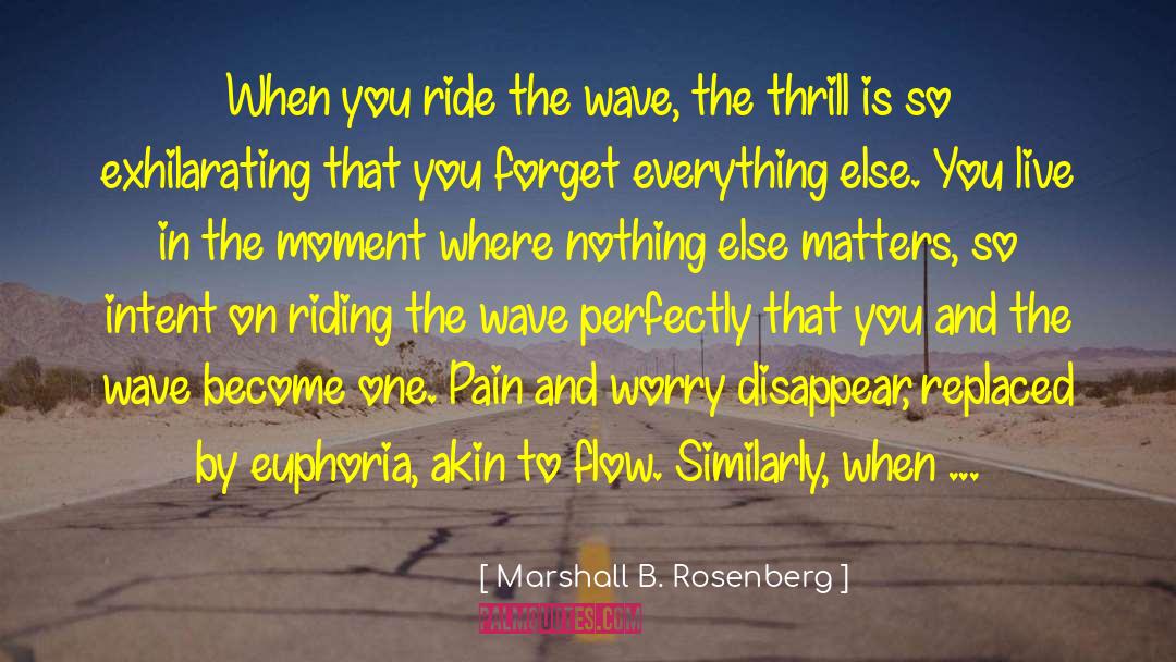 Marshall B. Rosenberg Quotes: When you ride the wave,