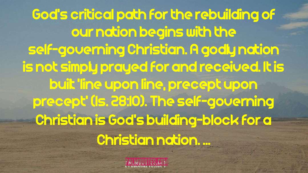 Marshall Foster Quotes: God's critical path for the