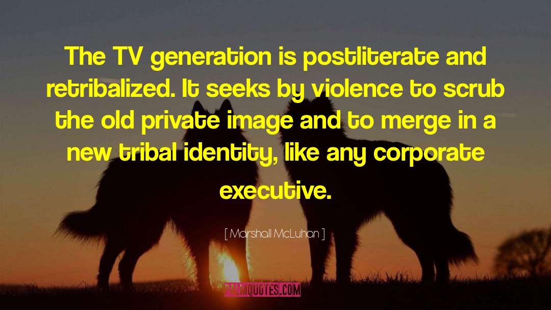 Marshall McLuhan Quotes: The TV generation is postliterate