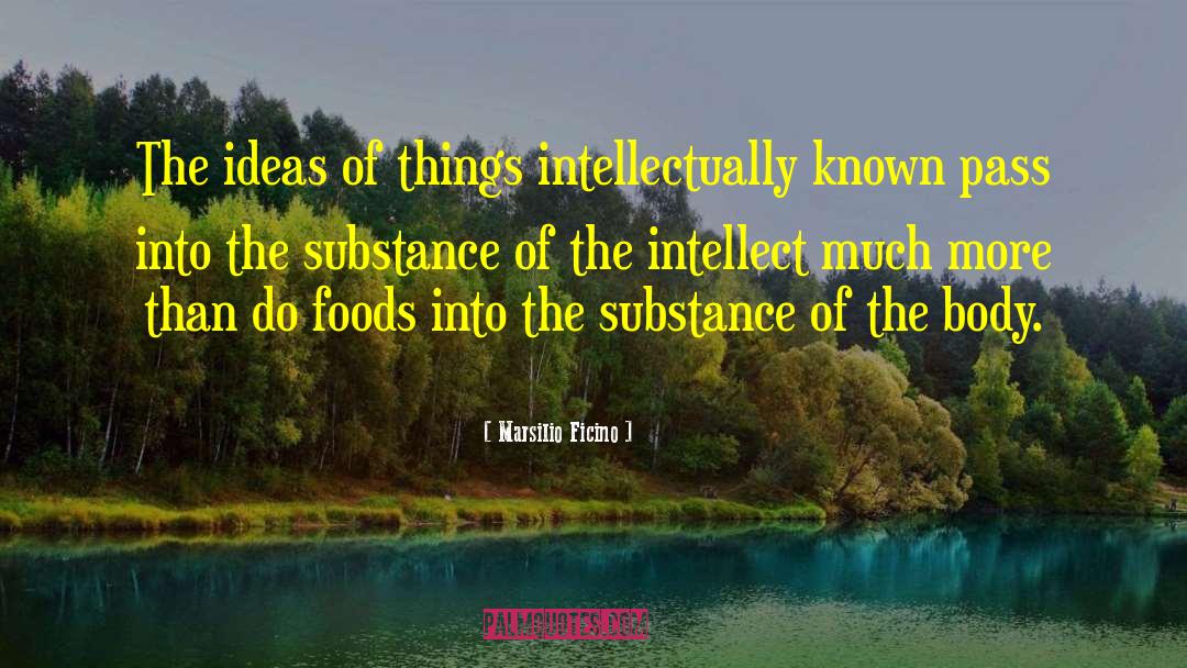 Marsilio Ficino Quotes: The ideas of things intellectually