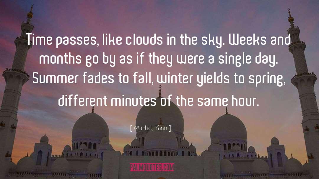 Martel, Yann Quotes: Time passes, like clouds in