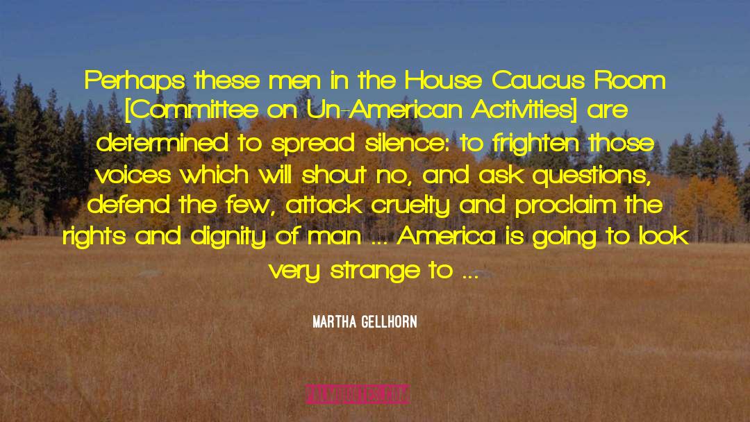 Martha Gellhorn Quotes: Perhaps these men in the