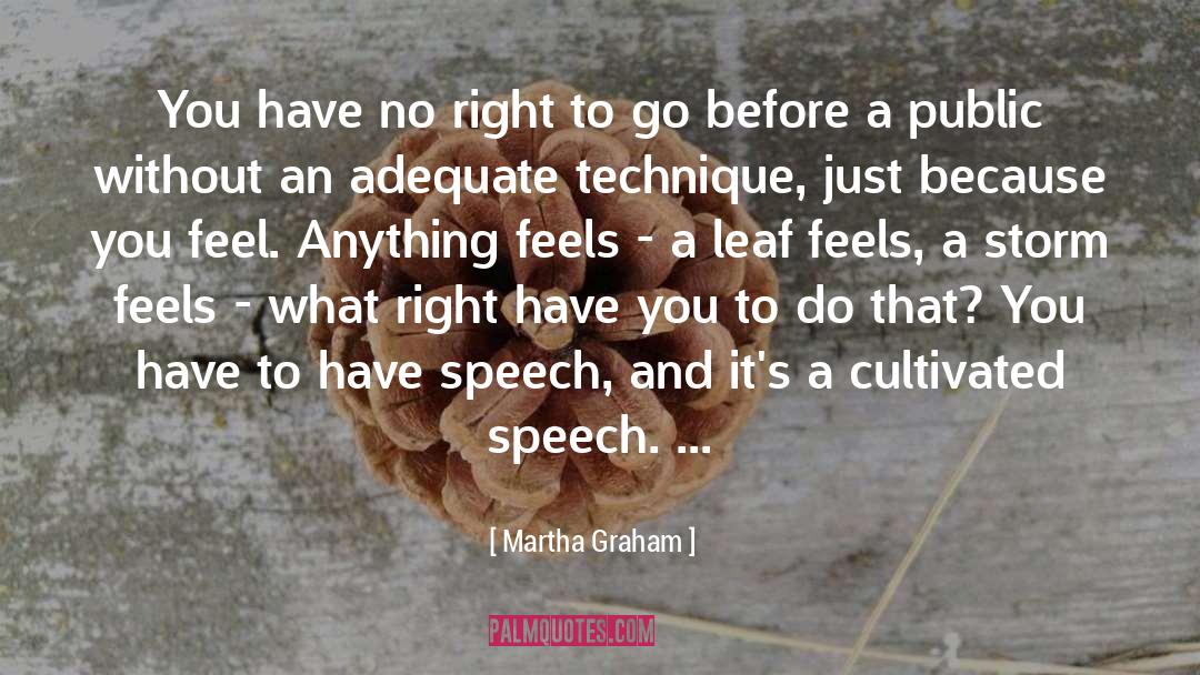 Martha Graham Quotes: You have no right to