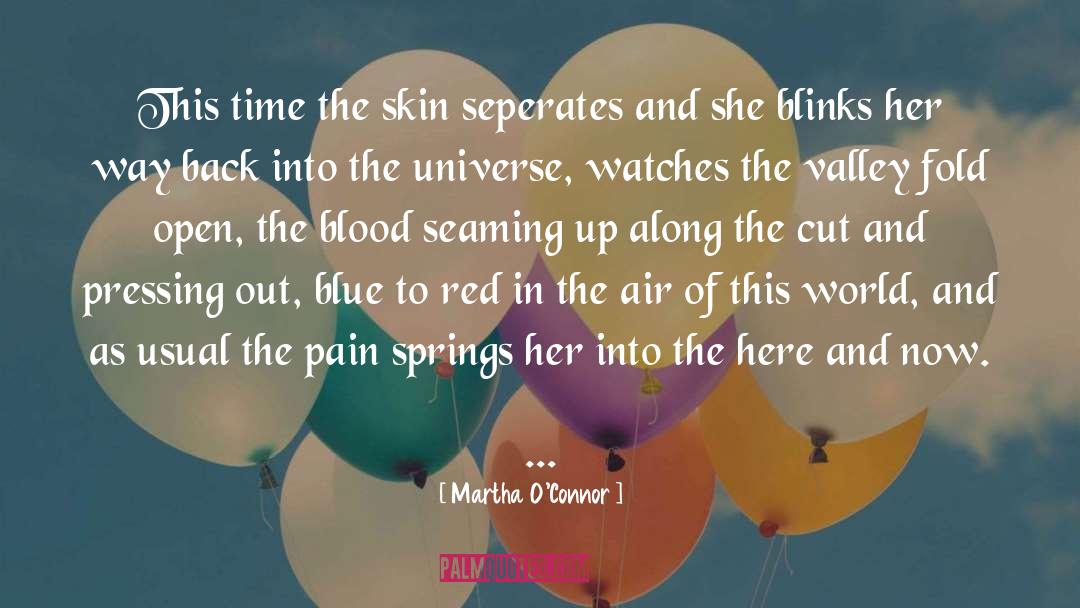 Martha O'Connor Quotes: This time the skin seperates