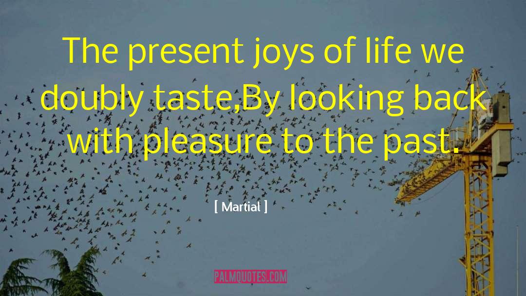 Martial Quotes: The present joys of life