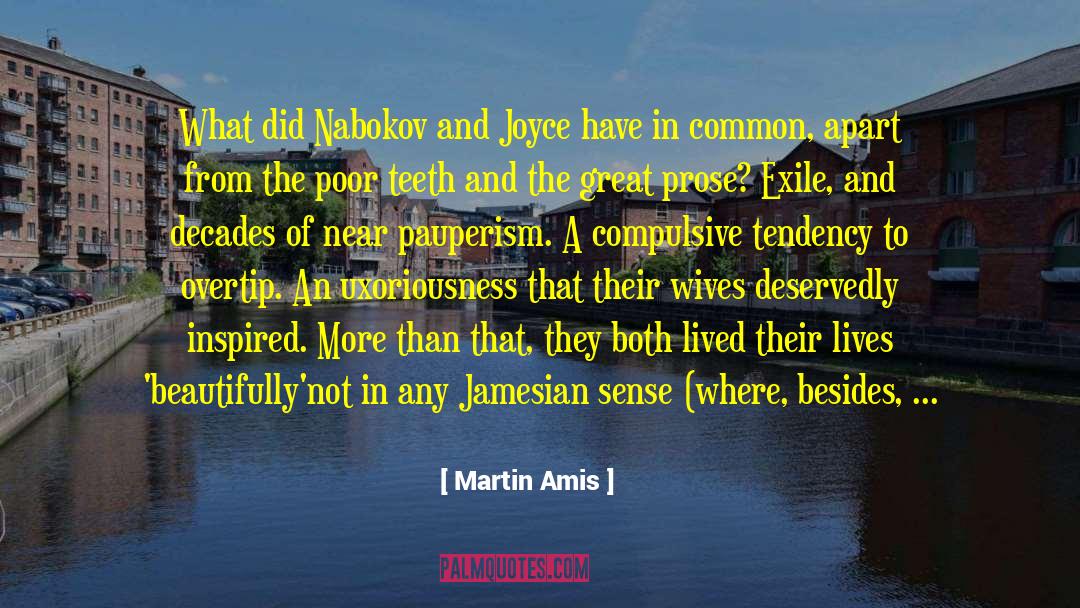 Martin Amis Quotes: What did Nabokov and Joyce