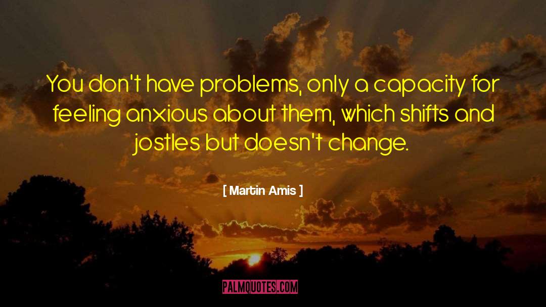 Martin Amis Quotes: You don't have problems, only