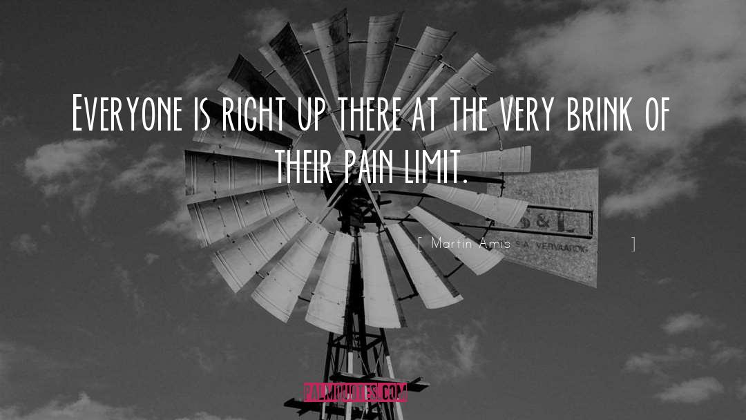 Martin Amis Quotes: Everyone is right up there