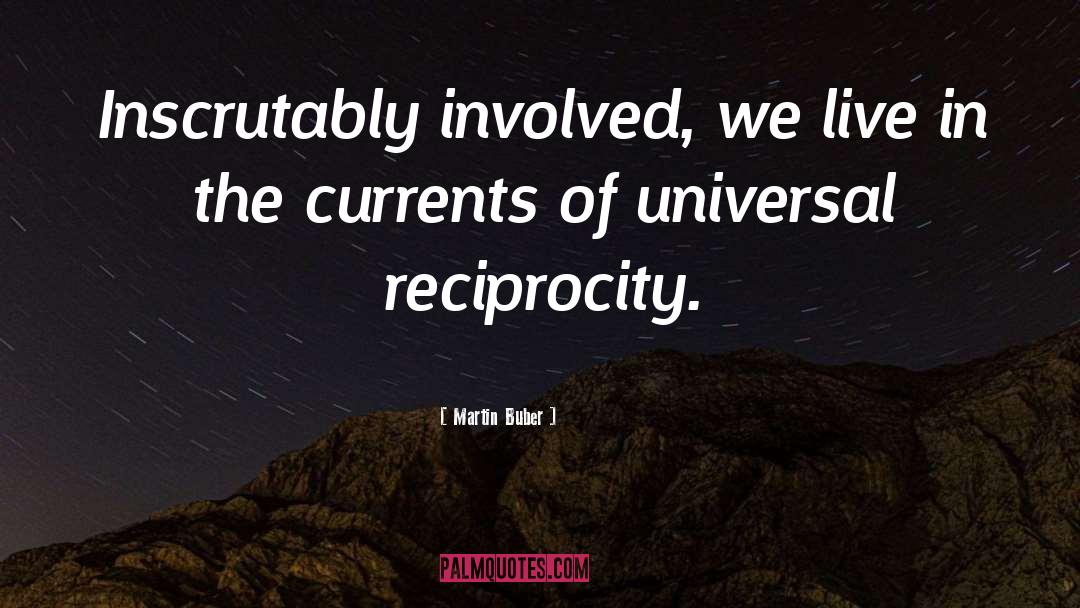 Martin Buber Quotes: Inscrutably involved, we live in