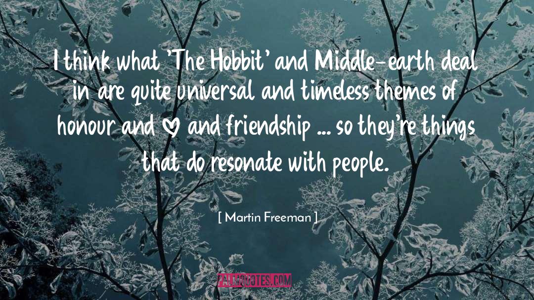 Martin Freeman Quotes: I think what 'The Hobbit'