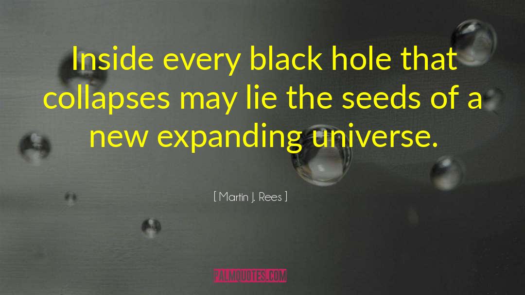 Martin J. Rees Quotes: Inside every black hole that