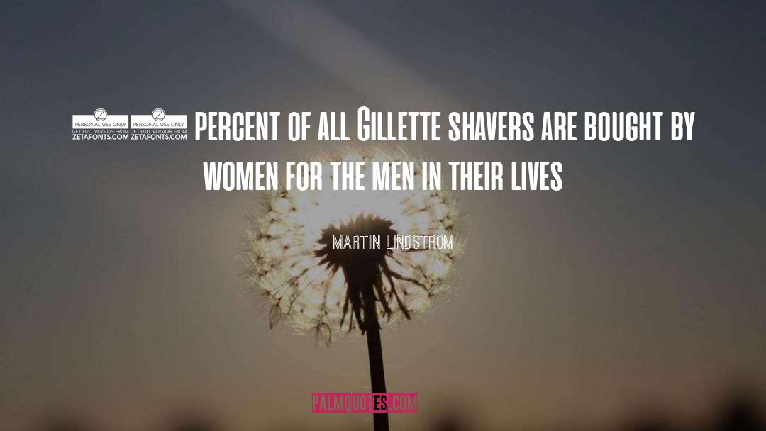 Martin Lindstrom Quotes: 90 percent of all Gillette