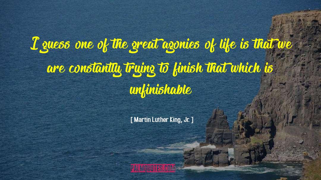 Martin Luther King, Jr. Quotes: I guess one of the