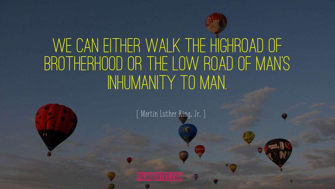 Martin Luther King, Jr. Quotes: We can either walk the