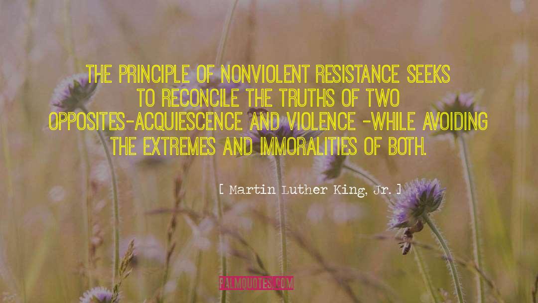 Martin Luther King, Jr. Quotes: The principle of nonviolent resistance