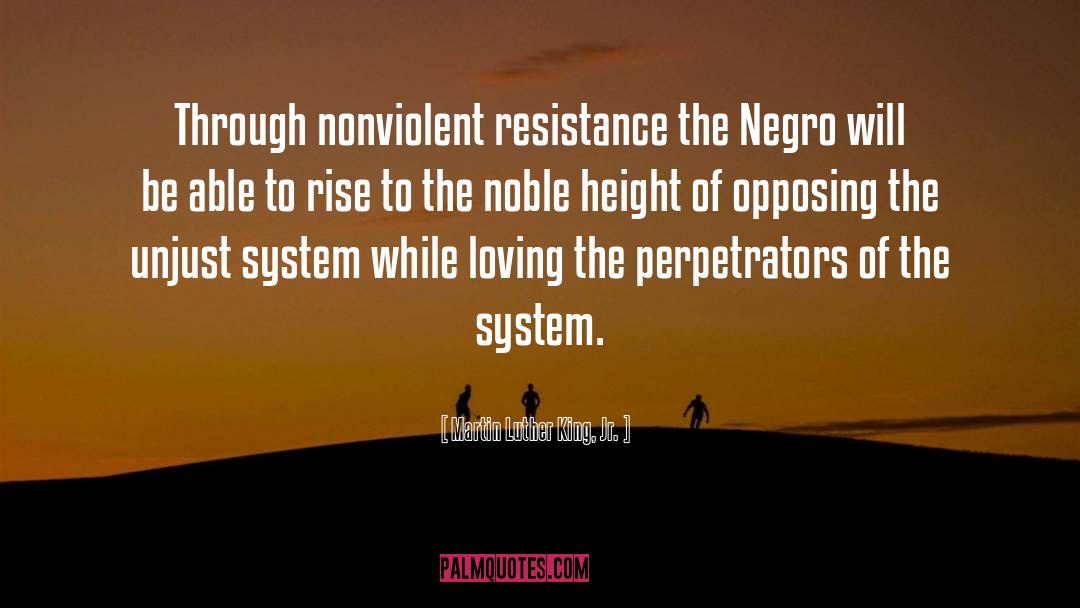 Martin Luther King, Jr. Quotes: Through nonviolent resistance the Negro