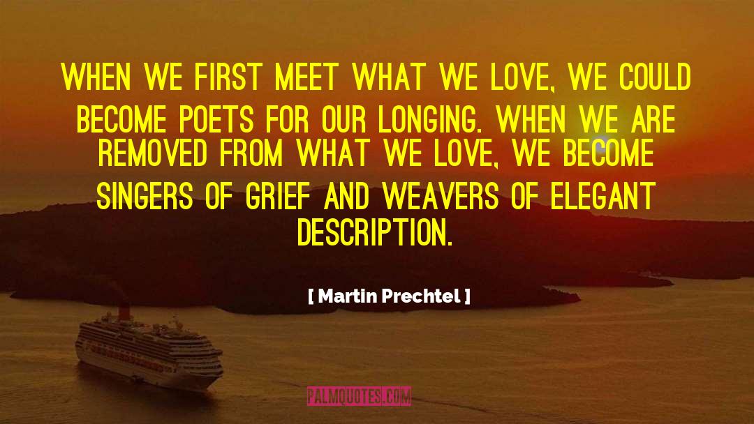 Martin Prechtel Quotes: When we first meet what