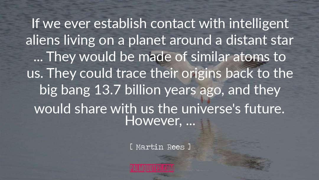Martin Rees Quotes: If we ever establish contact