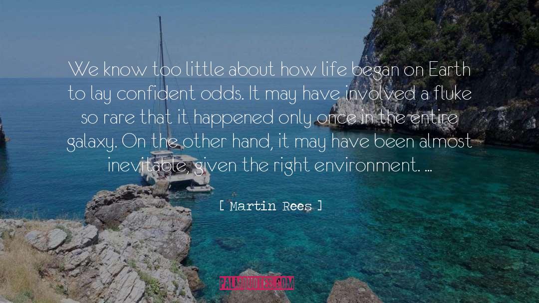Martin Rees Quotes: We know too little about