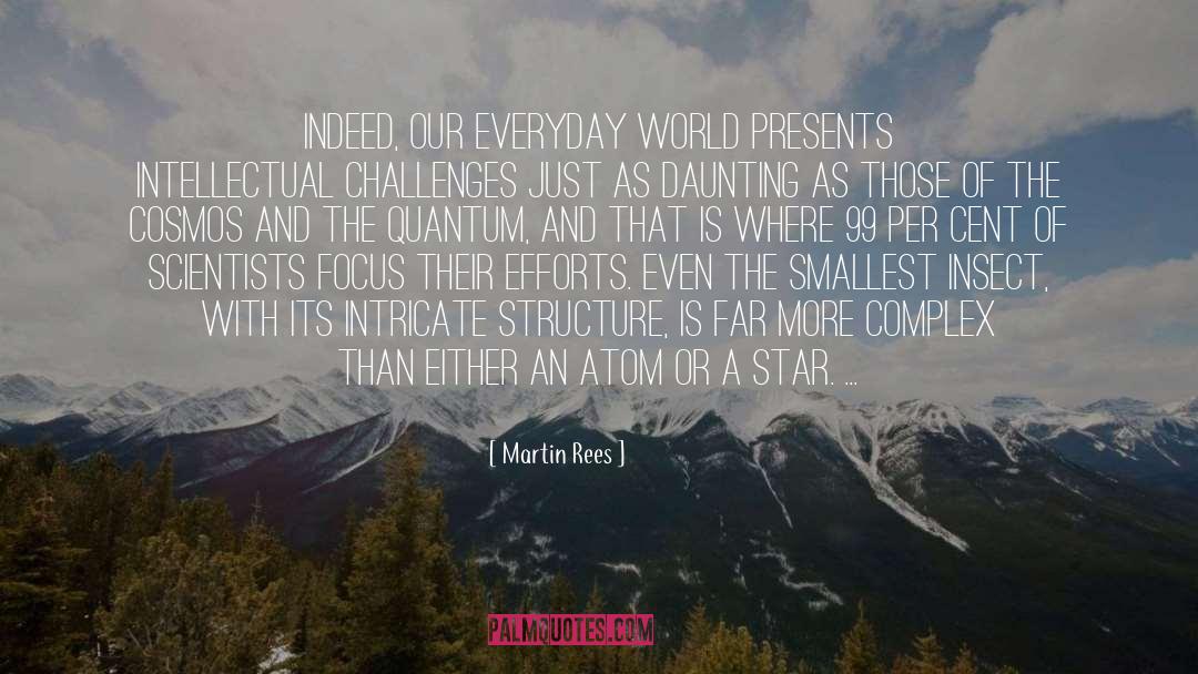 Martin Rees Quotes: Indeed, our everyday world presents
