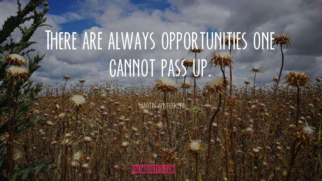 Martin Winterkorn Quotes: There are always opportunities one
