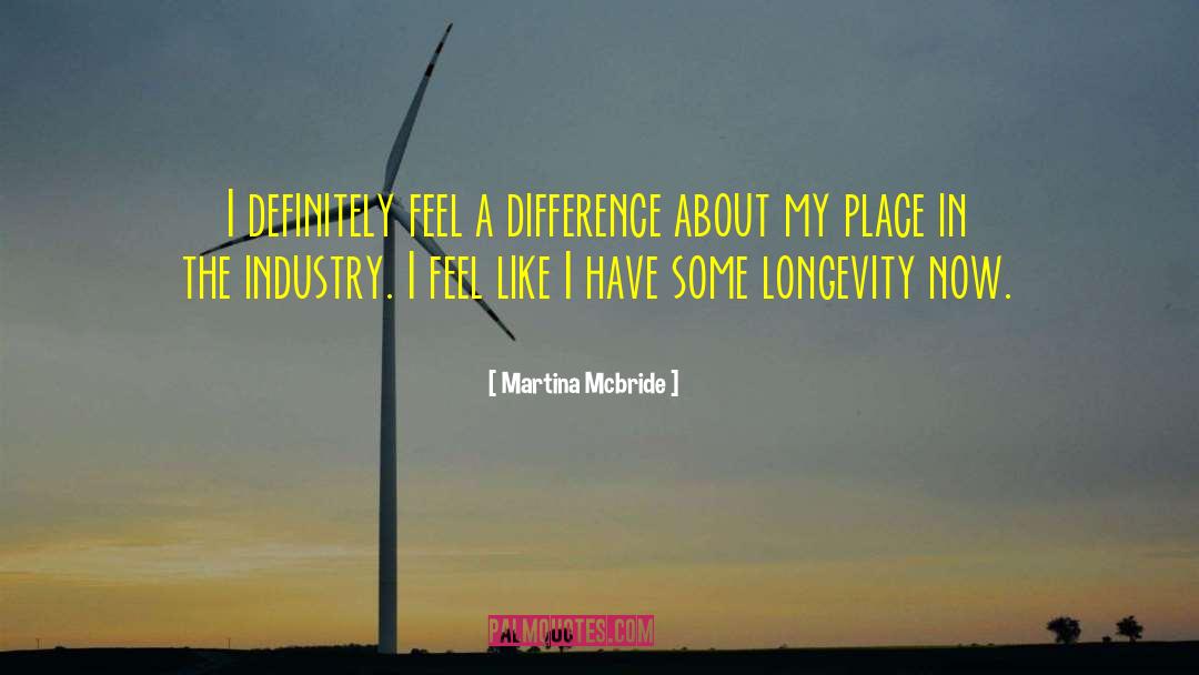 Martina Mcbride Quotes: I definitely feel a difference