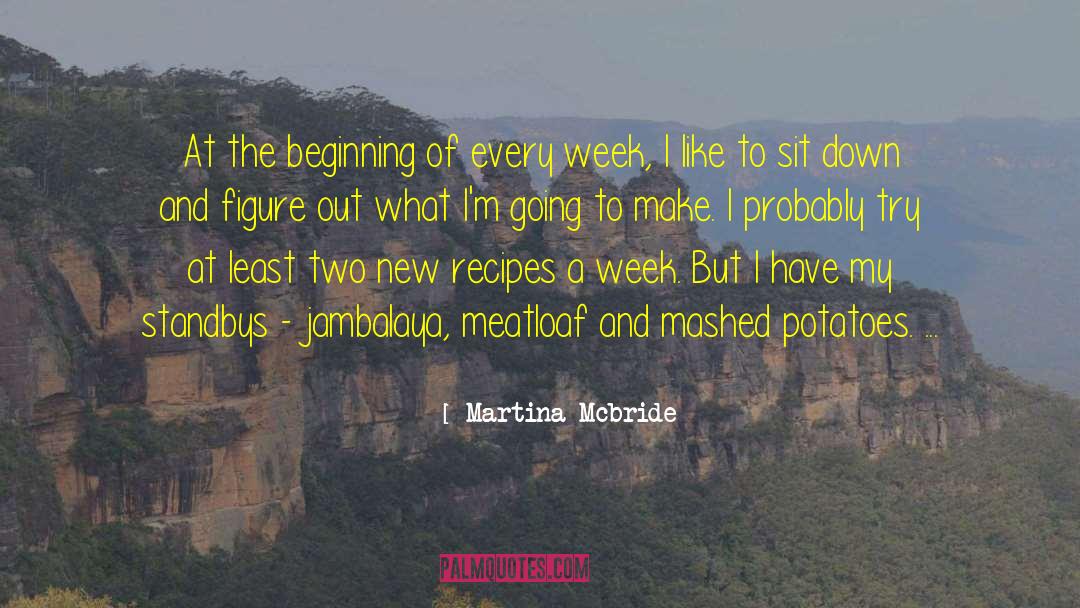 Martina Mcbride Quotes: At the beginning of every