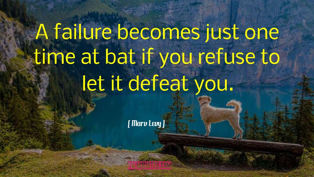 Marv Levy Quotes: A failure becomes just one