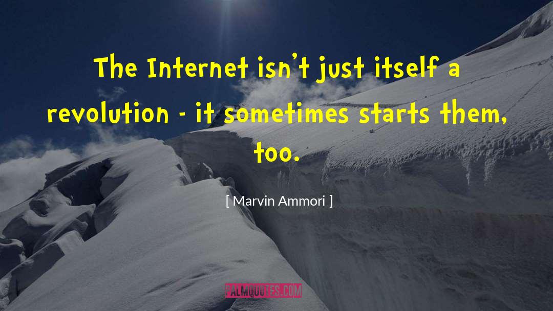 Marvin Ammori Quotes: The Internet isn't just itself