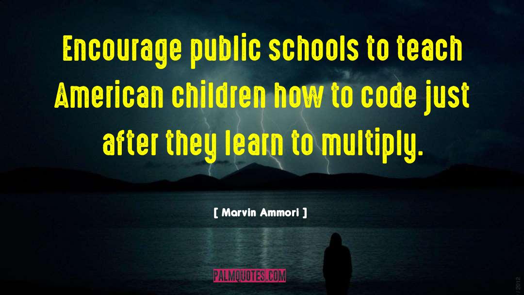 Marvin Ammori Quotes: Encourage public schools to teach